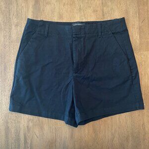 Banana Republic Factory Authentic Chino Shorts, Black, Size 10